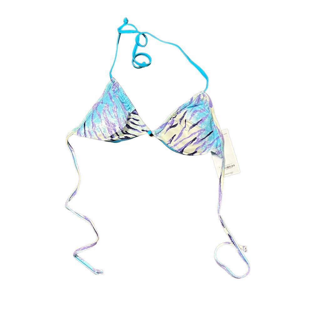 New Sauvage Bikini Top Size Medium Tiger Triangle Hawaii Womens